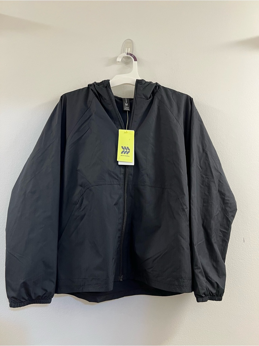 All in motion Kids Windbreaker, Black, NWT